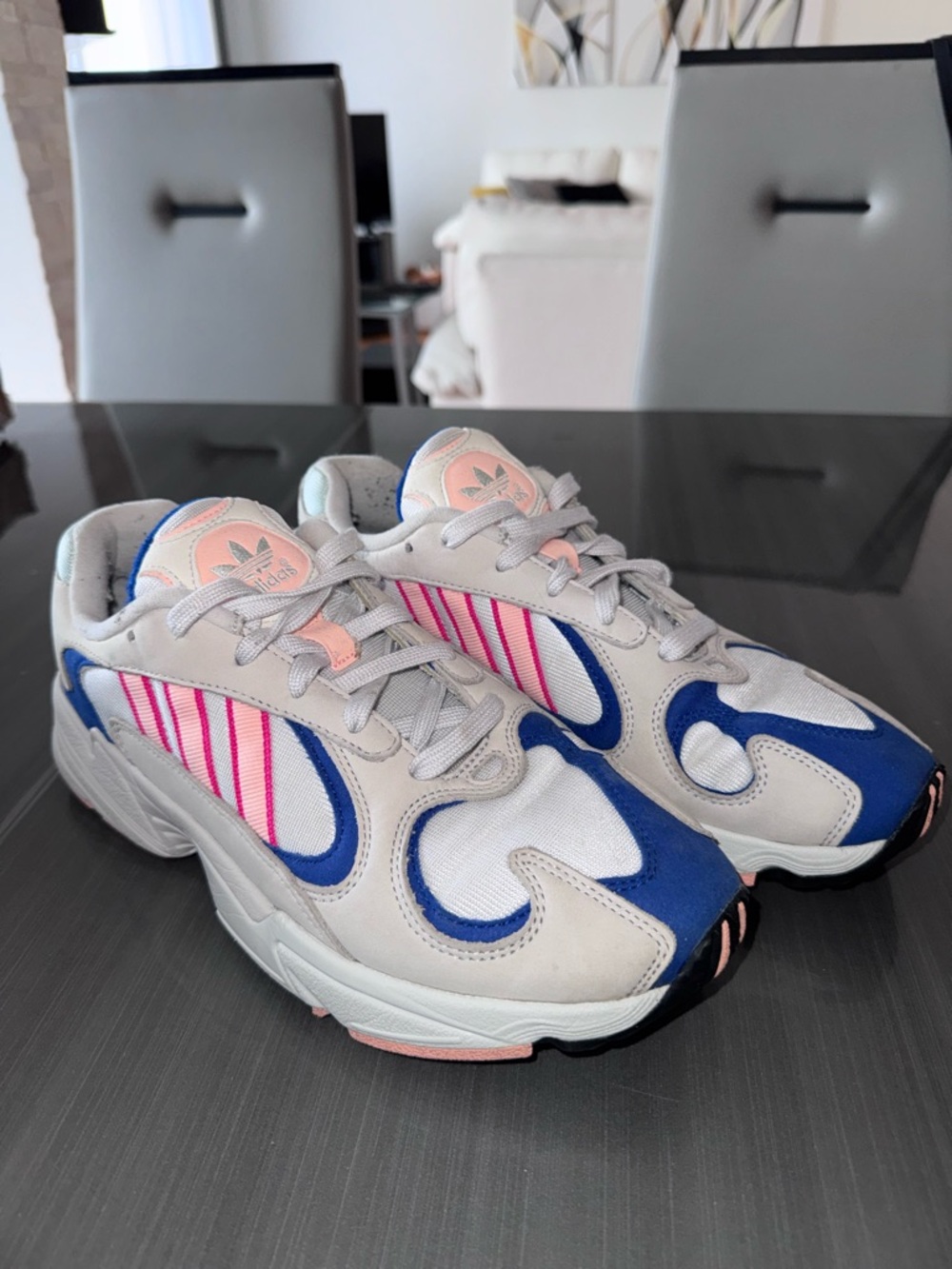 Adidas Yung-1 Blue and Coral